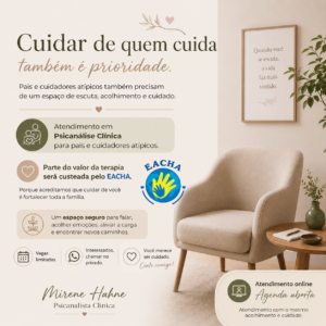 Psicanalise para os pais e cuidadores do EACHA